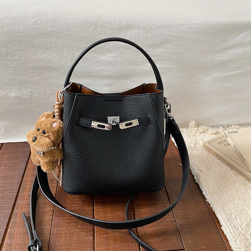 Women's Niche Vintage Fashion Versatile Commute Minimalist Bucket Bag