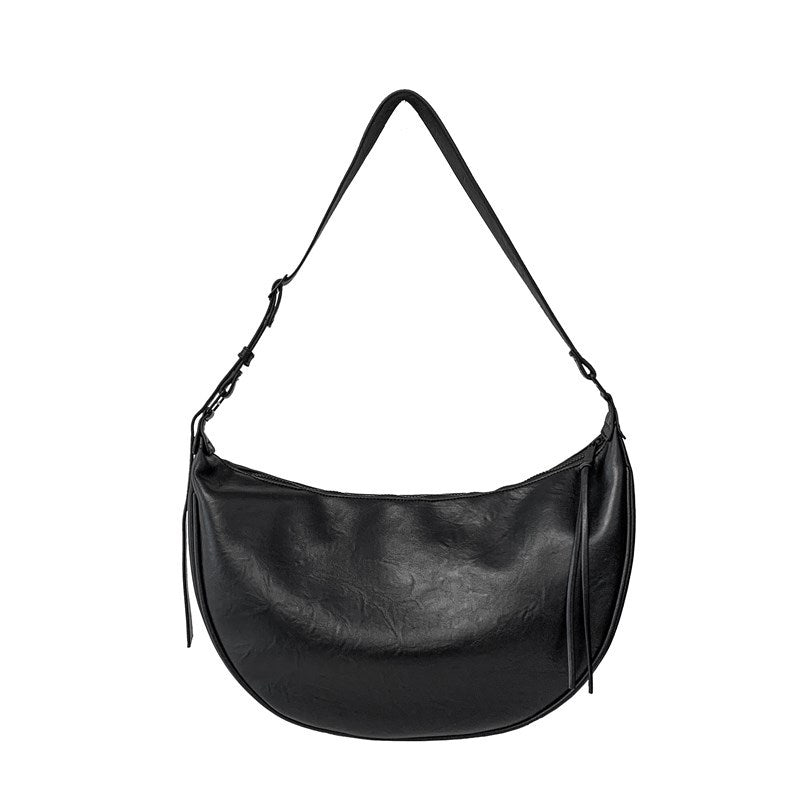 Soft Trendy Retro Wandering Dumpling Male Motorcycle Men's Messenger Bag