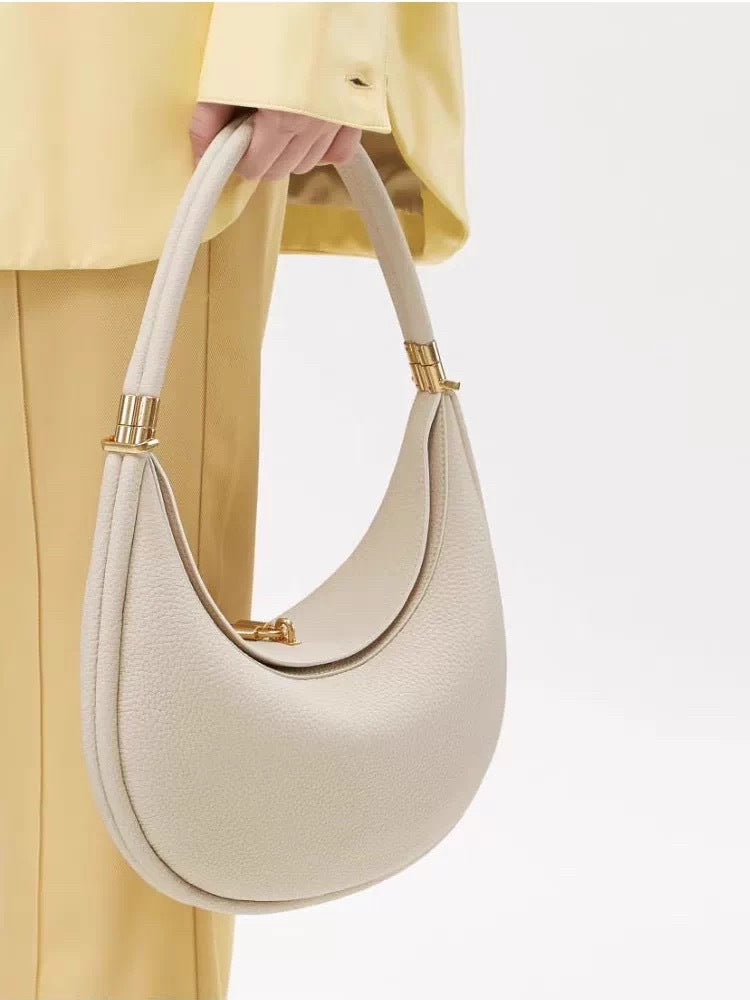 Women's Luxury High-grade Solid Color Portable Selenodont Underarm Bag