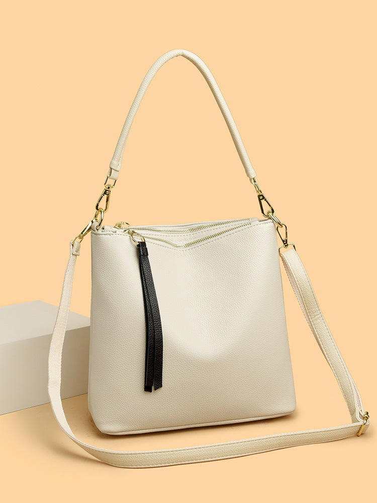 Women's Genuine Leather Hobo Fashion Underarm Mother Bags