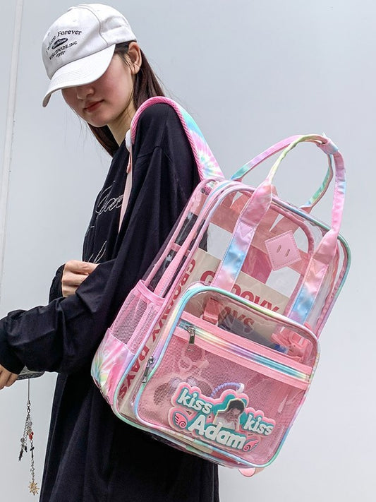 Transparent Lightweight Stadium Activity Waterproof Rucksack Large Leisure Backpack