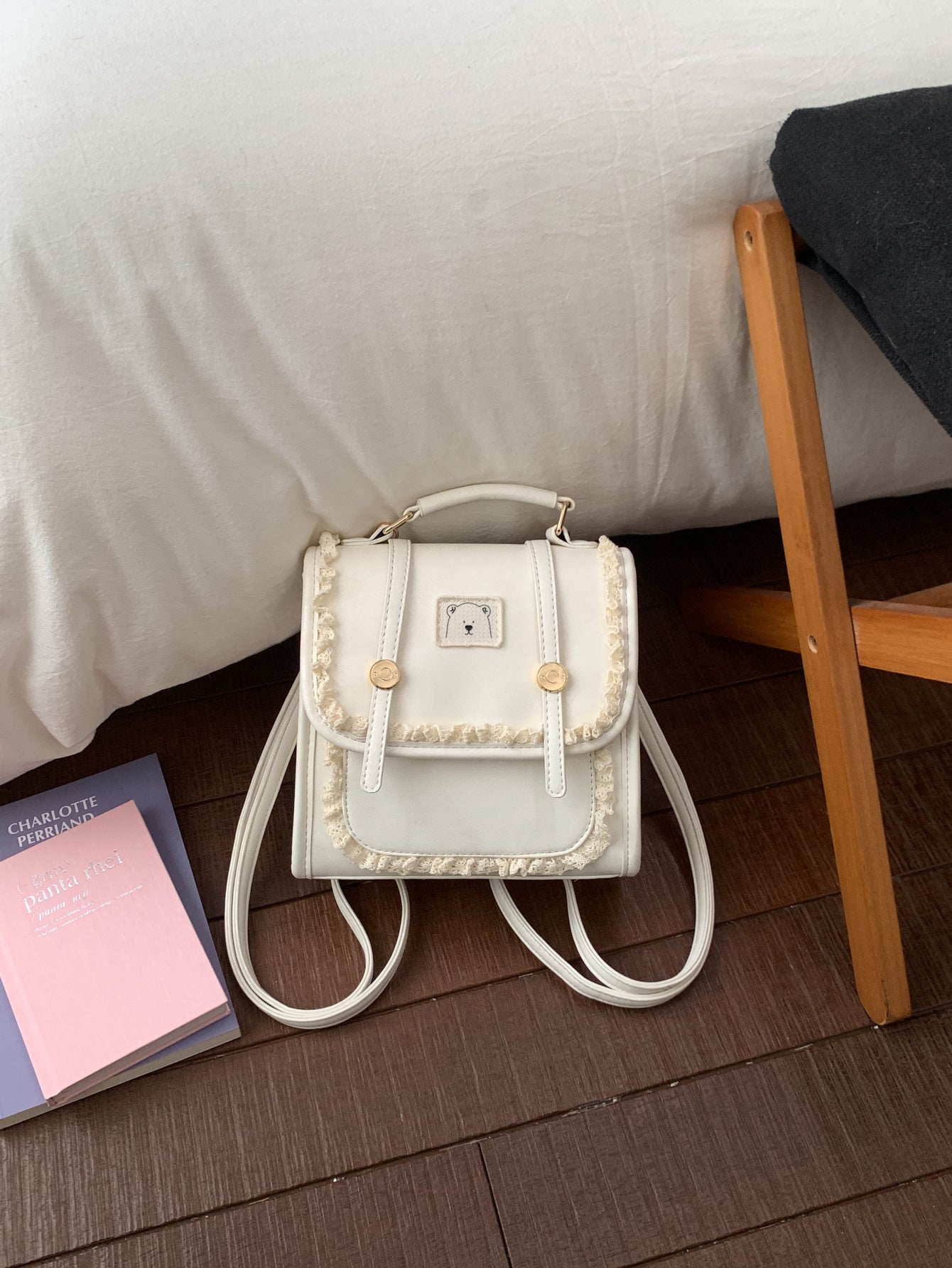 Women's College Style Niche Sweet Lace Fashionable Women's Backpack