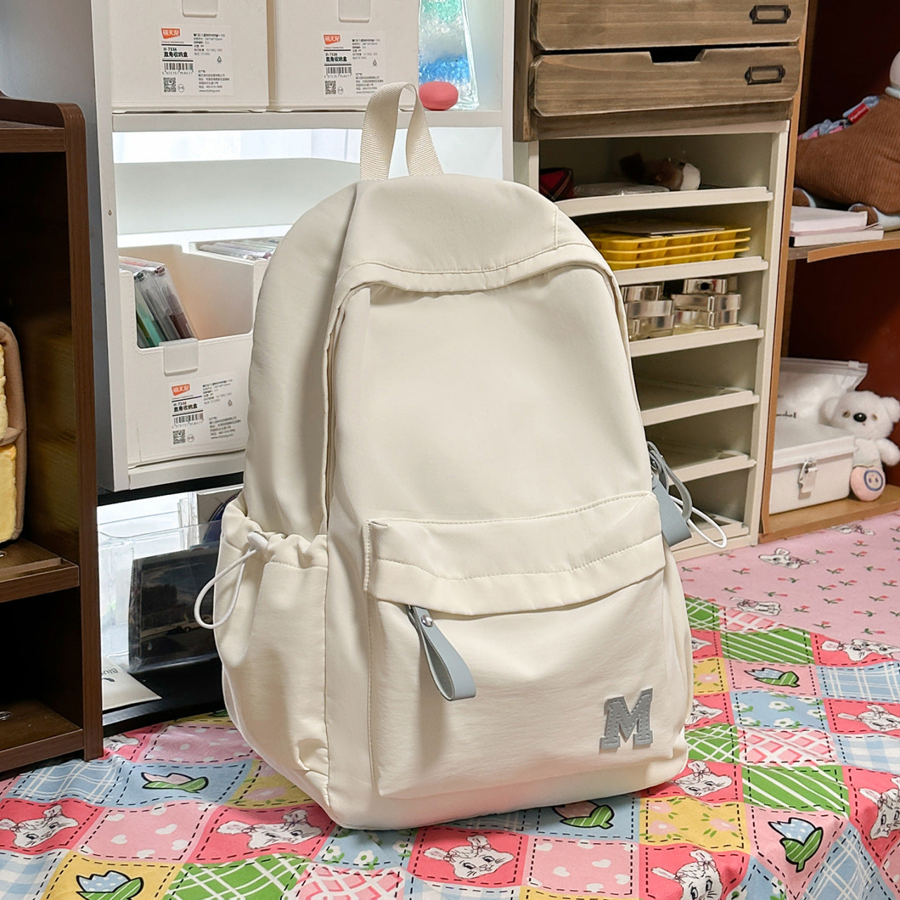 Letter Trendy High College Simple Versatile Women's Backpack
