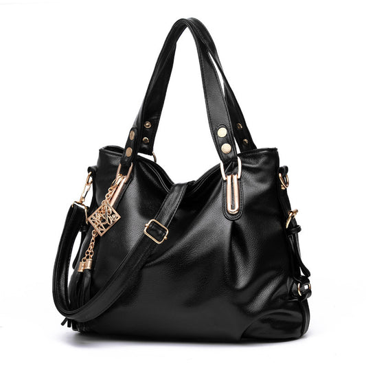 Large Capacity Soft Leather Fashion Mom Bags