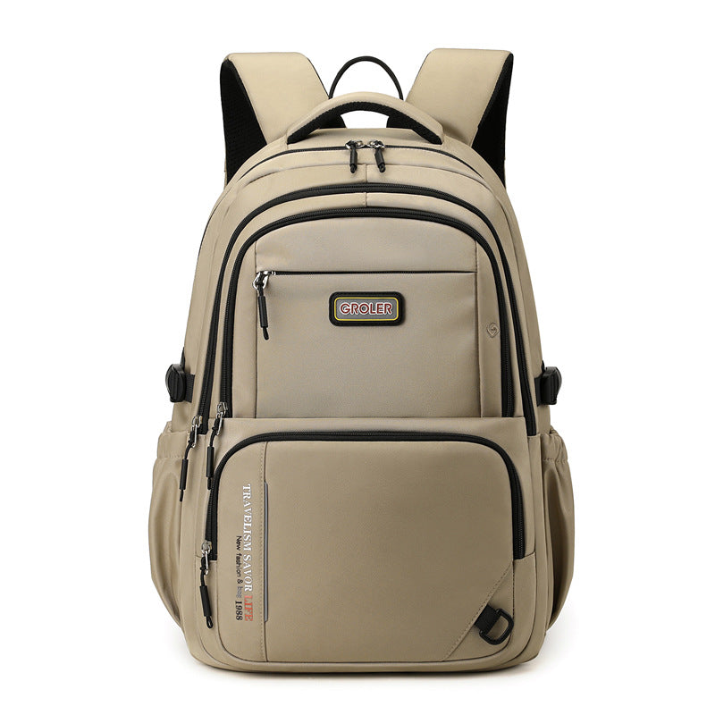 Men's Lightweight College Simple Junior Senior High Burden Reduction Large Bags