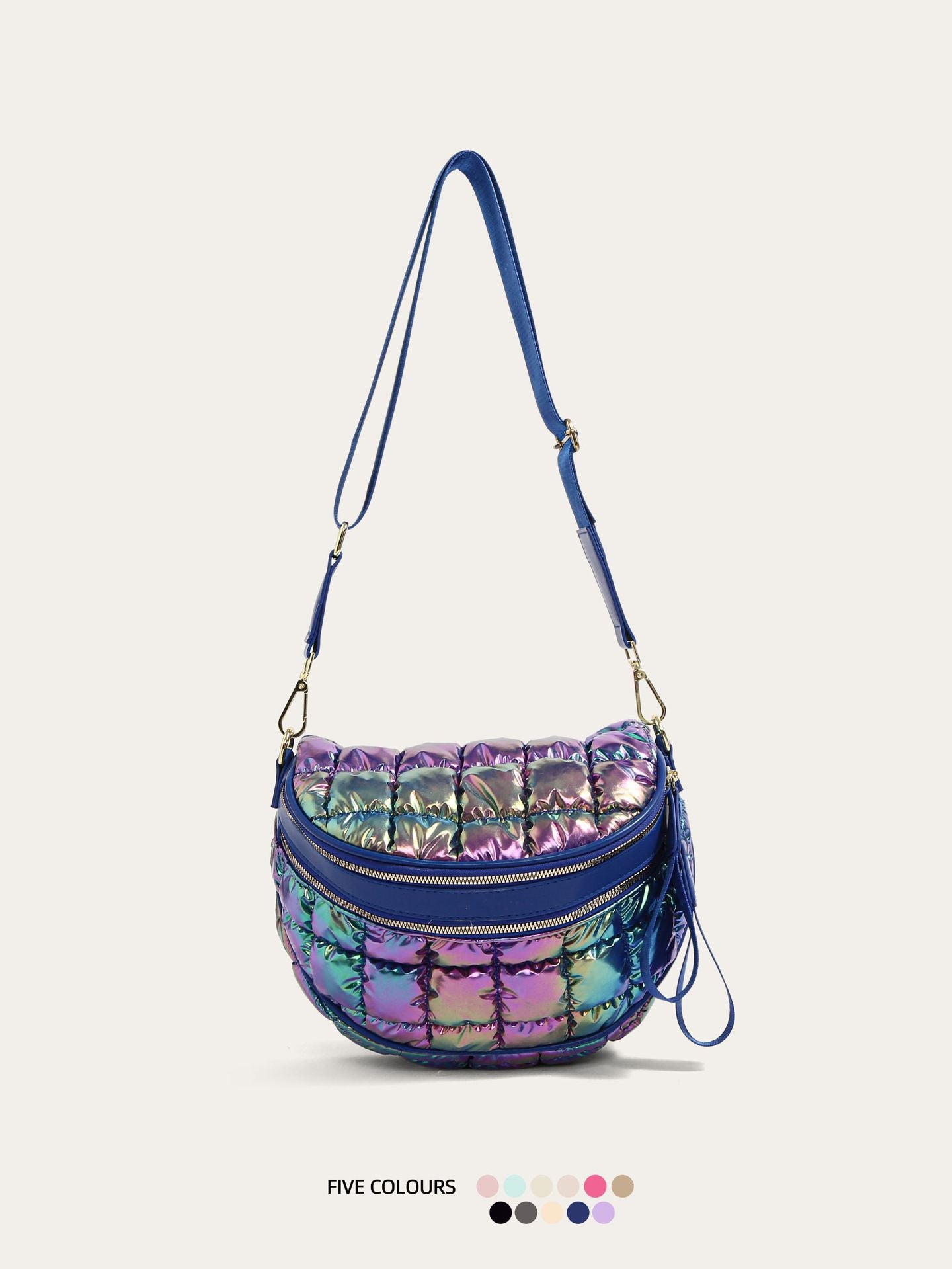 Women's Wind Cotton Clothes Bubble Fashion Large Shoulder Bags