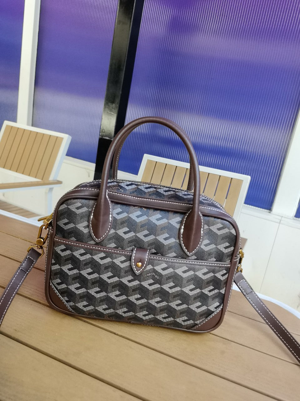 Fashion Women's Printed Advanced Texture Portable Shoulder Bags