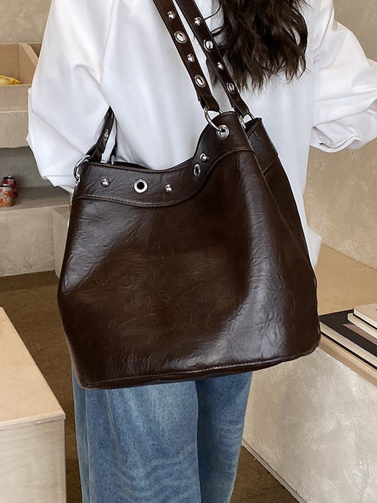 Women's Large Capacity High-grade Soft Leather Retro Women's Shoulder Bag