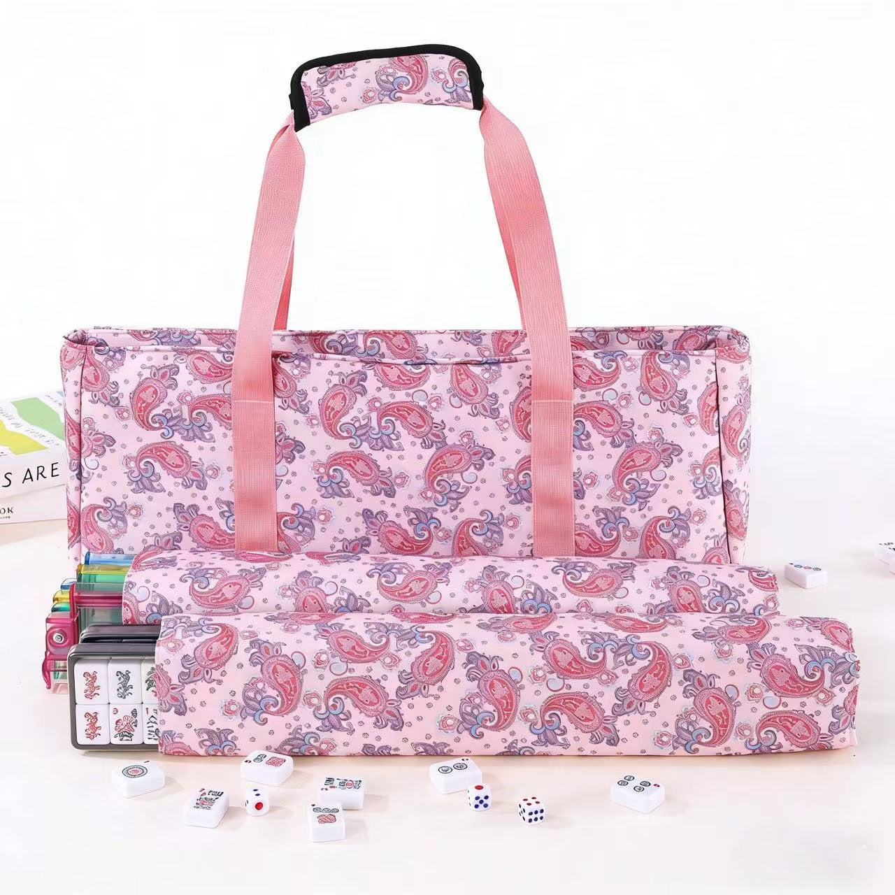 Portable Three-piece Mahjong Storage Large Capacity Bags