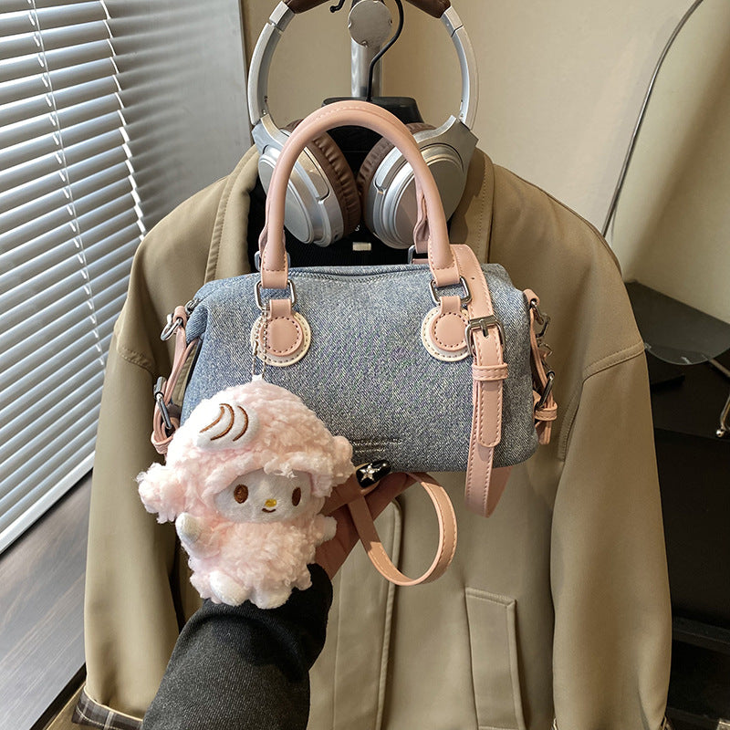 Women's Summer Pillow Denim Fashion Portable Western Style Women's Handbag