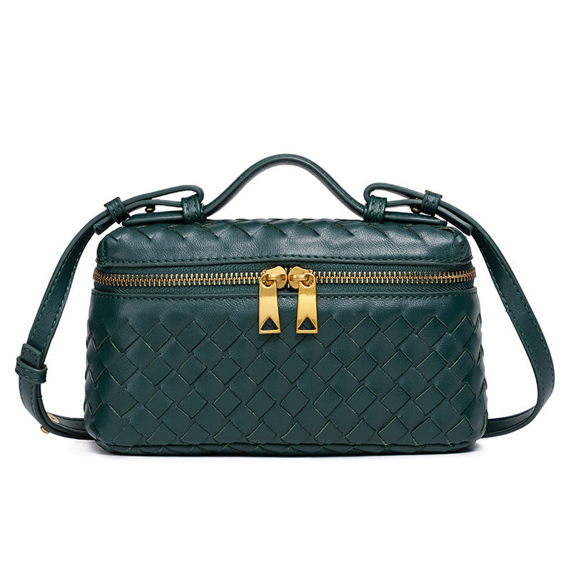Women's Handmade Woven Fashion Lunch Box Trendy Bags