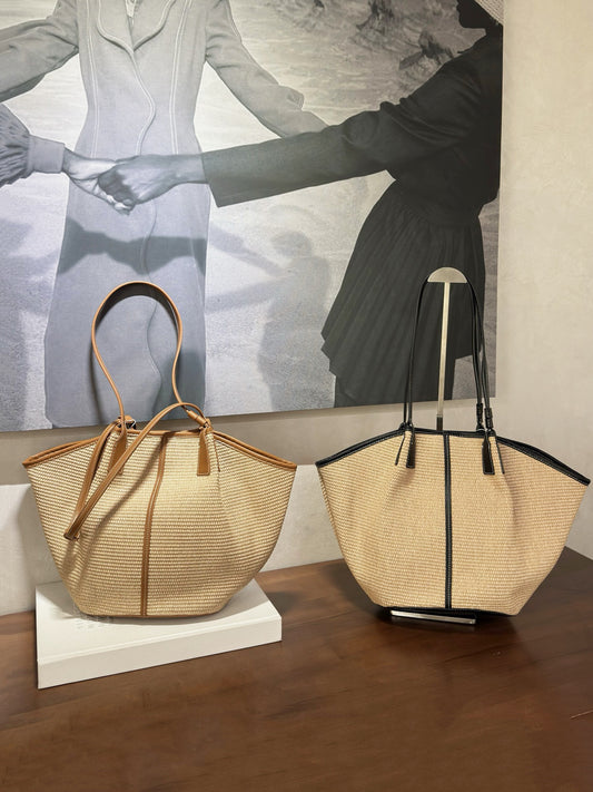 Women's Woven Large Capacity Totes Retro Vacation Bags