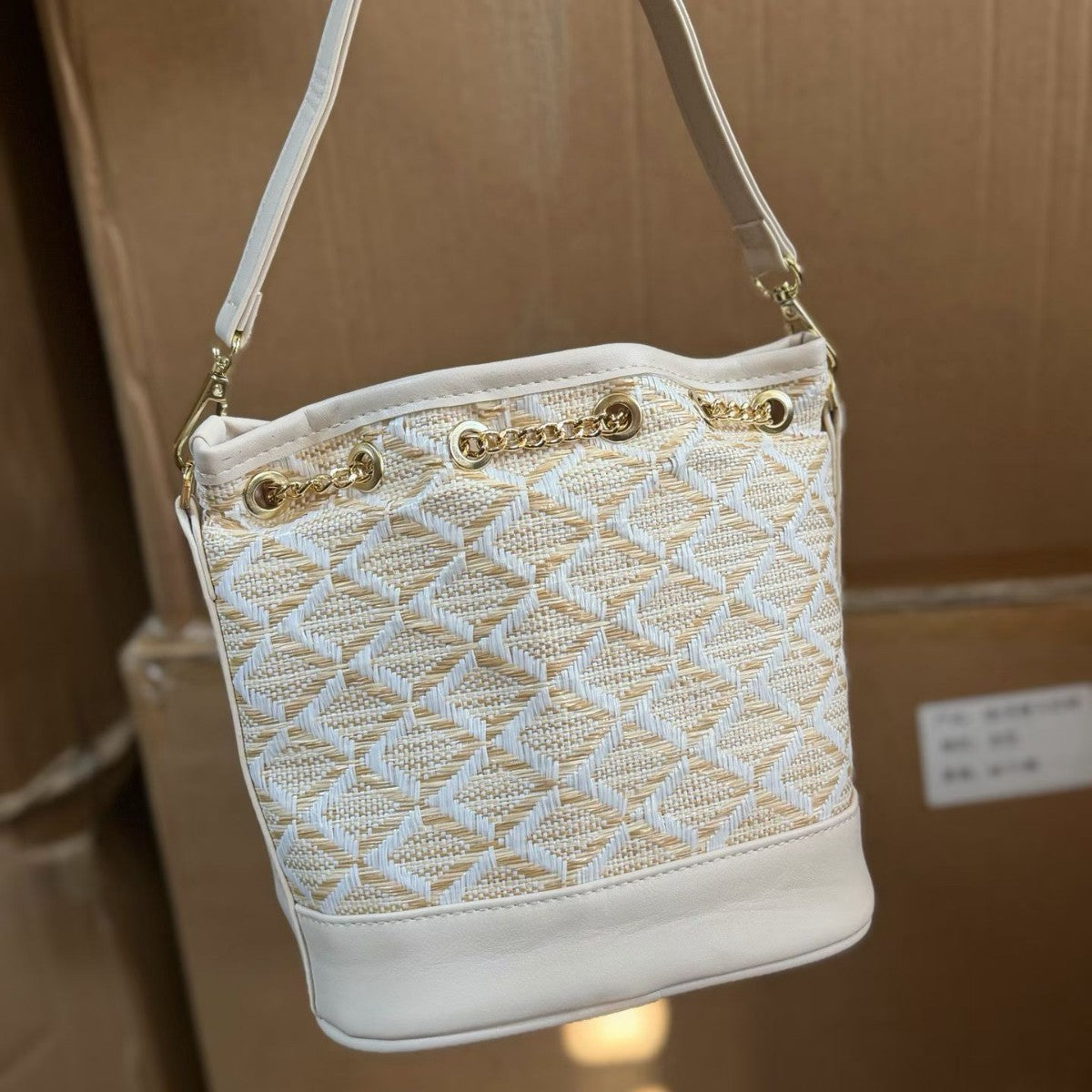 Perfume Counter Limited Gift Woven French Elegant Bucket Bag