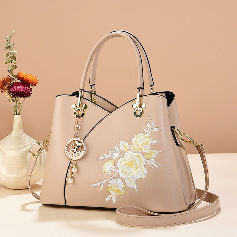 Women's Chinese Style Commuter Large Capacity Embroidered Women's Shoulder Bag