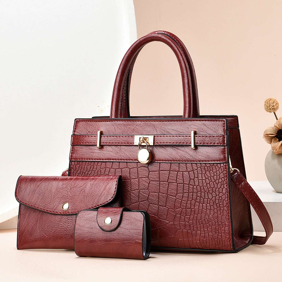 Classic Women's Spring Portable Fashion Big Women's Shoulder Bag