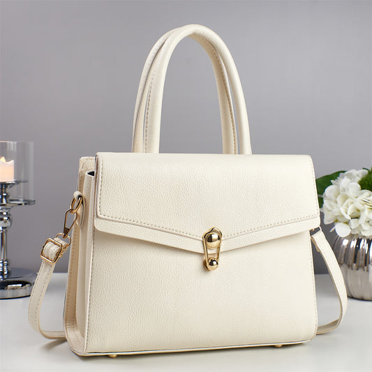 Trendy Solid Color Simple Fashion Mother Women's Handbag