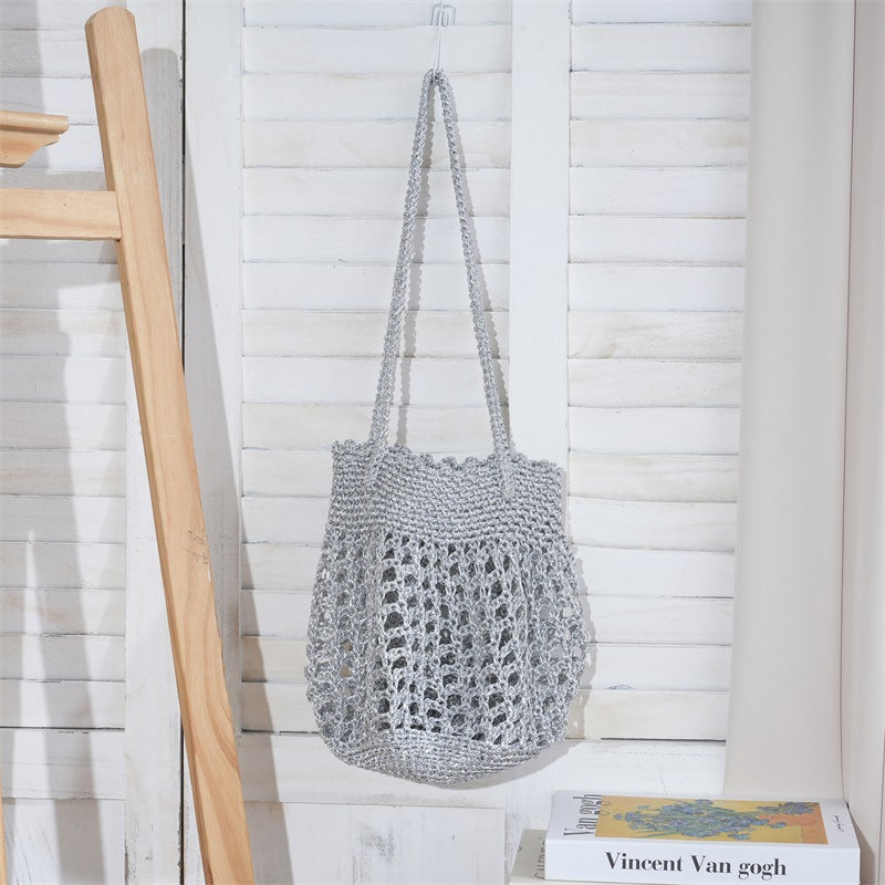 Hand-woven Korean Style Fashion Hollow Design Woven Bags