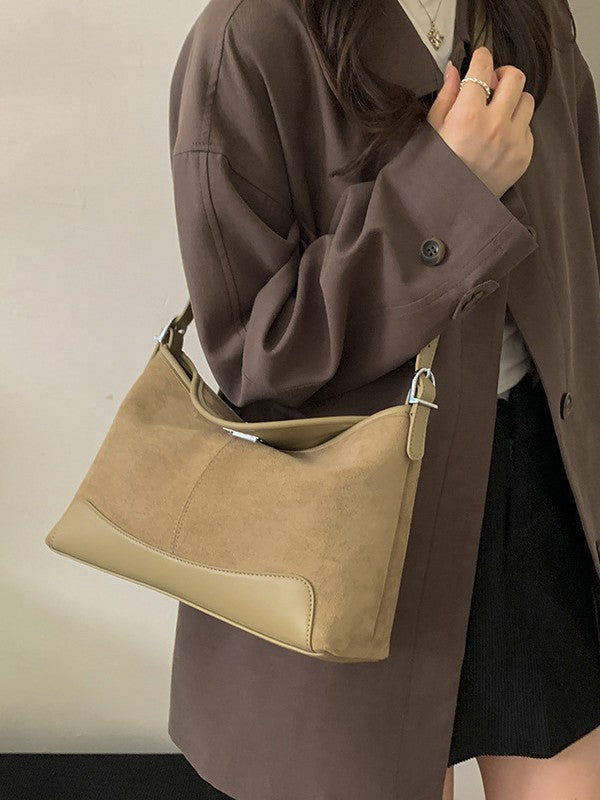 Korean Style Fashion Suede Graceful Commuter Women's Messenger Bag