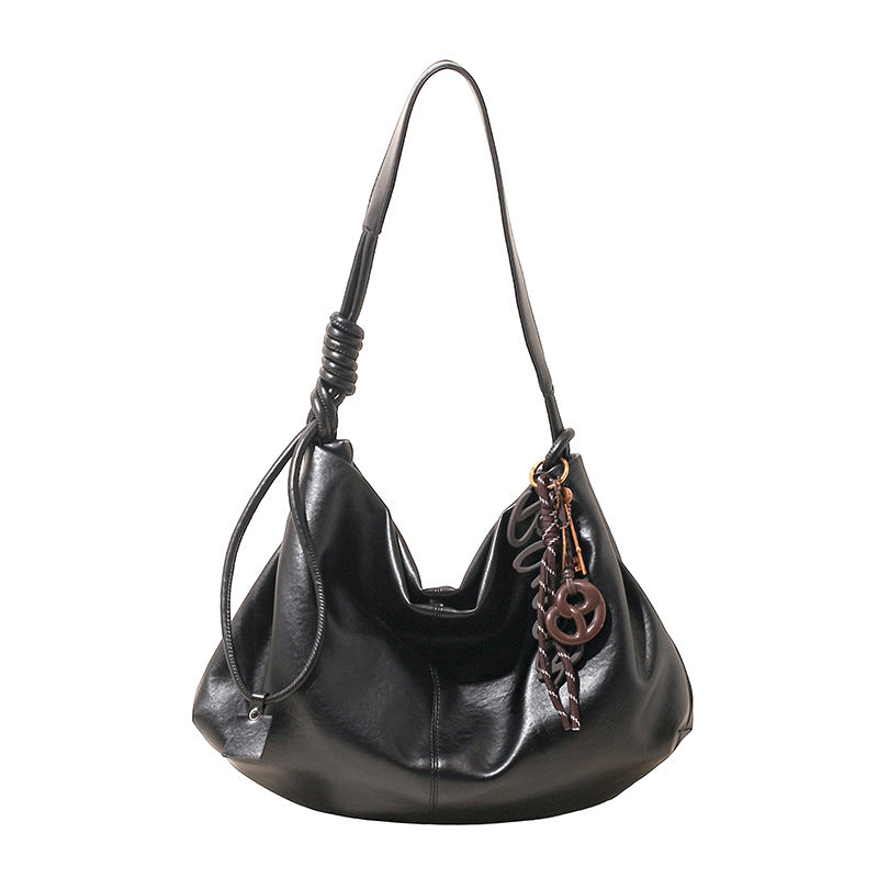 Large Capacity Korean Style Simple Western Lazy Minority Tote Bag