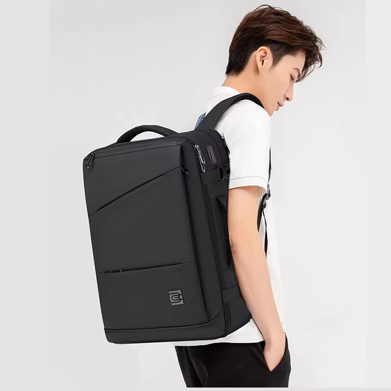 Men's Scalable Large Capacity Computer Leisure Business Backpack
