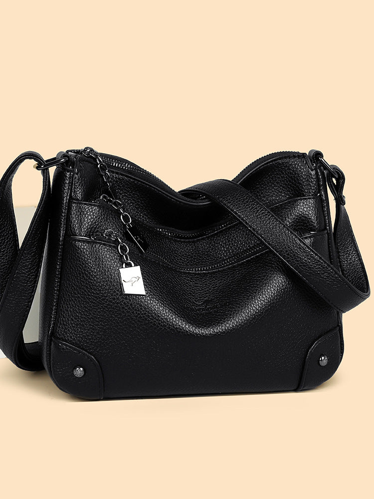 Women's Hand-held Genuine Leather Fashion Large Capacity Women's Messenger Bag