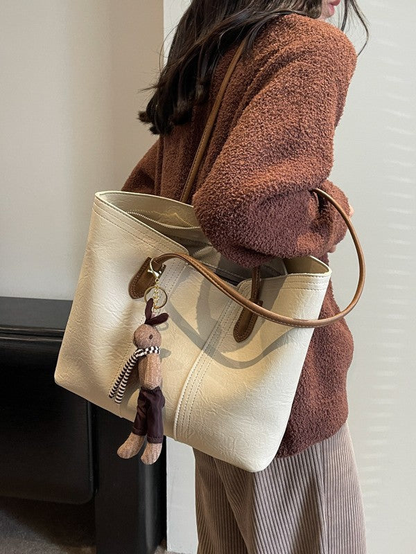 Women's Korean Stitching Portable Commuter Easy Matching Women's Messenger Bag