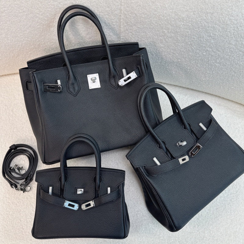 Women's First Layer Cowhide Sier Large Capacity Women's Handbag