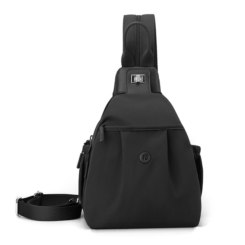 Trendy Female Lady Daily Commuter Slanted Leisure Backpack