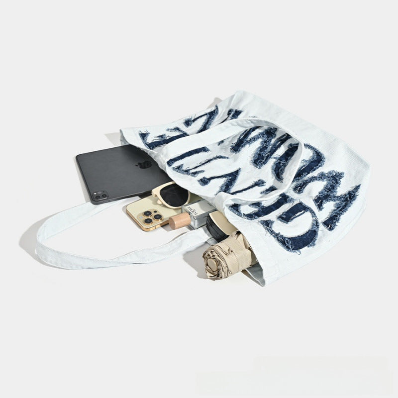 Women's Thai Fashion Large Capacity Canvas Artistic Retro Underarm Bag
