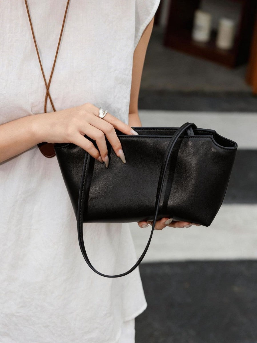 Women's Genuine Leather Sheepskin Commuter Design Underarm Shoulder Bags