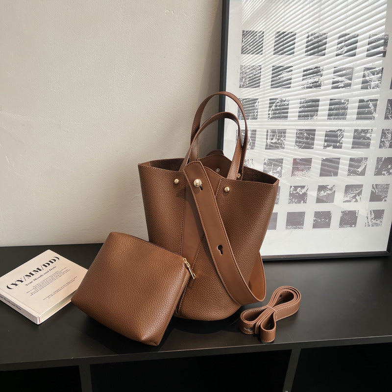 Comfortable Women's Design Suede Versatile Retro Bucket Bags