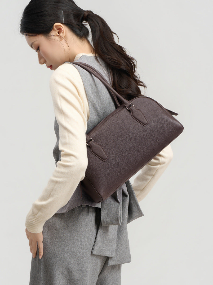 Spring Boston Bowling Genuine Leather Portable High Ladies Bags