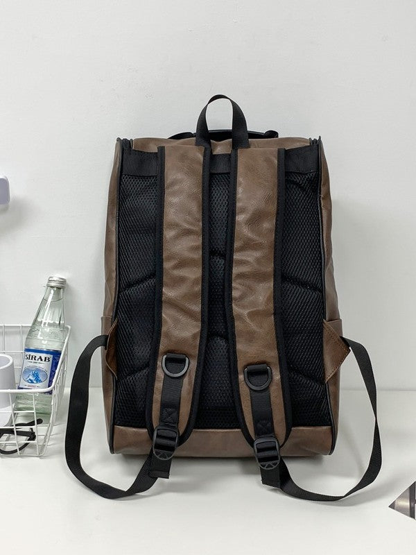 Men's Trendy Large Capacity Simplicity College Style Leisure Backpack