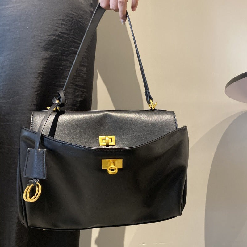 Women's Callie Smooth Calfskin Portable Underarm Commuter Women's Messenger Bag