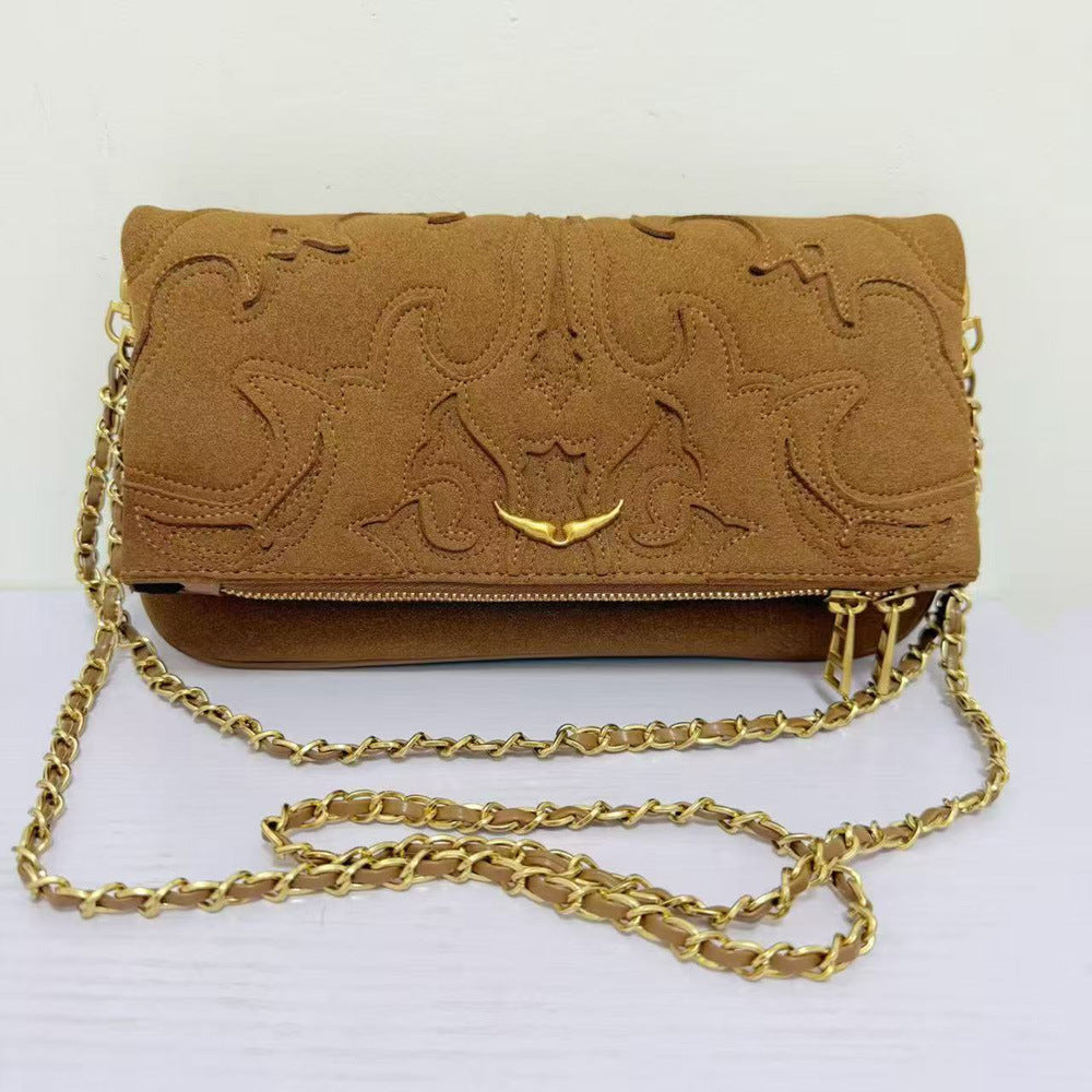 Women's Fashion Black Vintage Luxury Design Women's Messenger Bag
