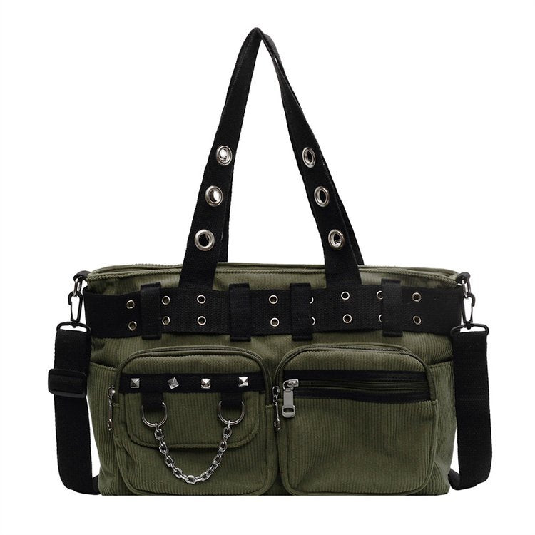 Women's Large Capacity Rivet Gothic Hot Style Rock Portable Women's Messenger Bag