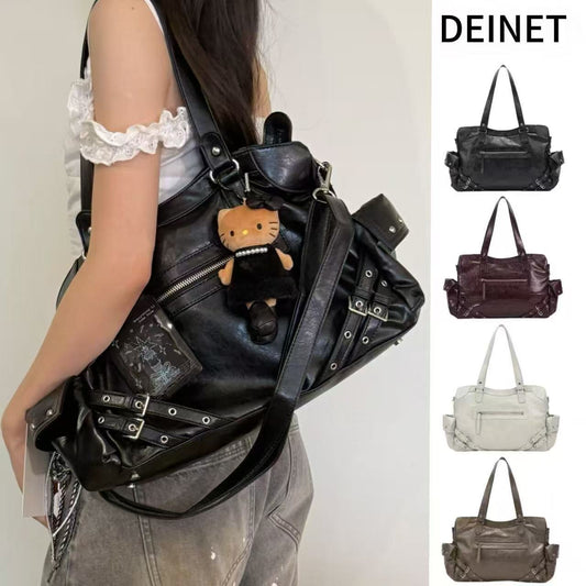 Pretty Design Fashion Rivet Commuter Motorcycle Underarm Bag
