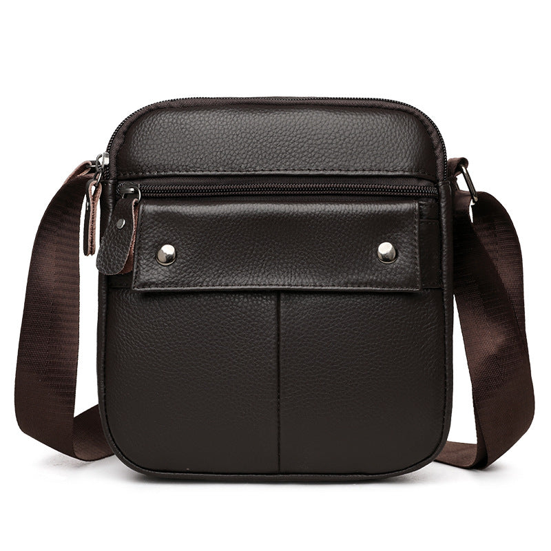 Men's Soft Cowhide First Layer Street Men's Bags