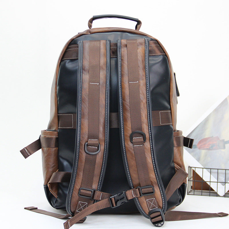 Men's Computer Korean Style Personality Large Capacity Business Trip Leisure Backpack