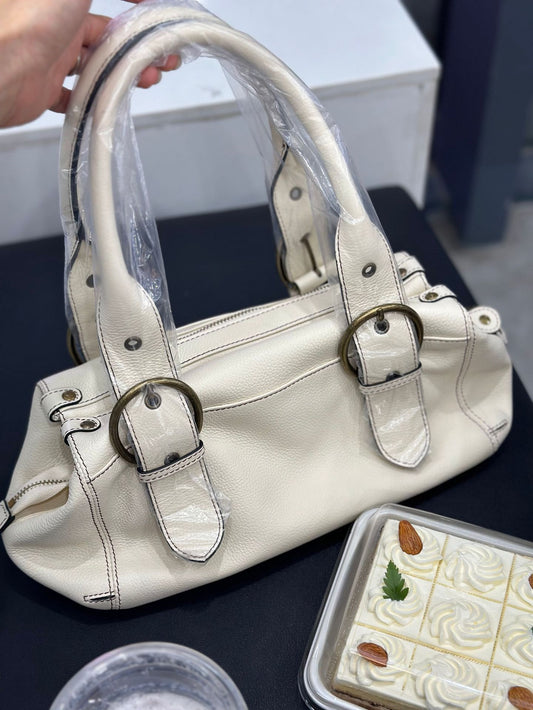 Women's Retro Antique Metal Vintage American Boston Portable First Layer Underarm Bag