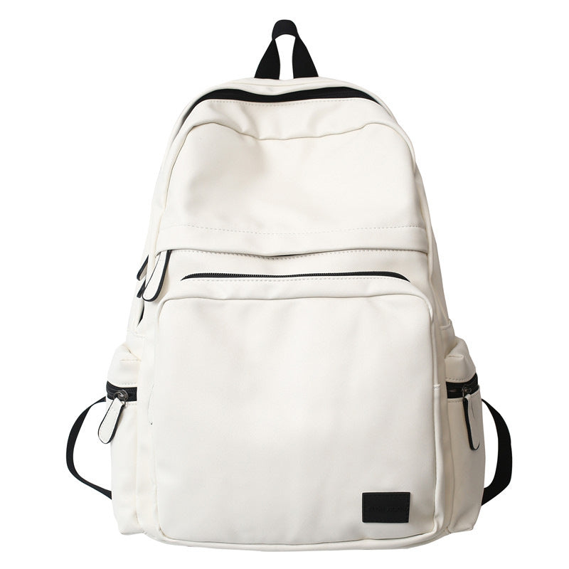 Men's Fashion Leather Computer Large Capacity Simple Leisure Backpack
