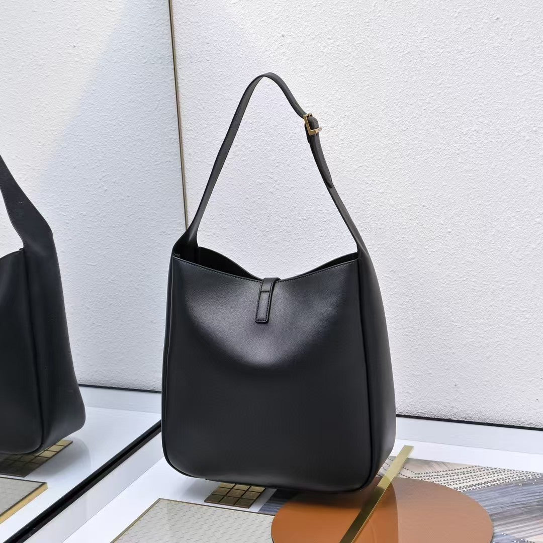 Women's Soft Surface Cowhide Leather Genuine Underarm Bag