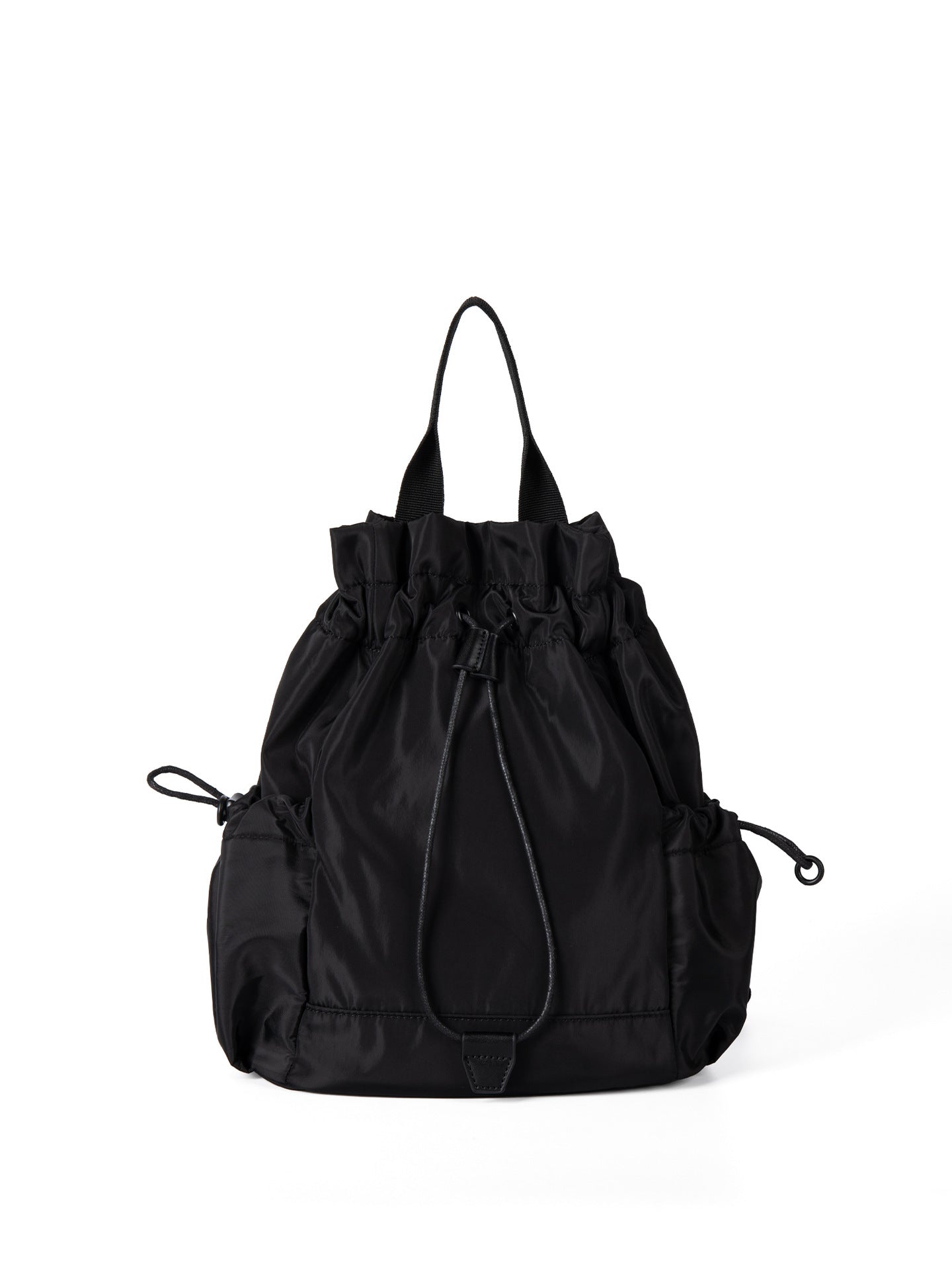 Nylon Drawstring Design Lightweight Female College Class Commute Leisure Backpacks