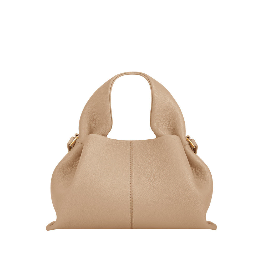 Women's Cloud Genuine Leather French Niche Dumpling Bags