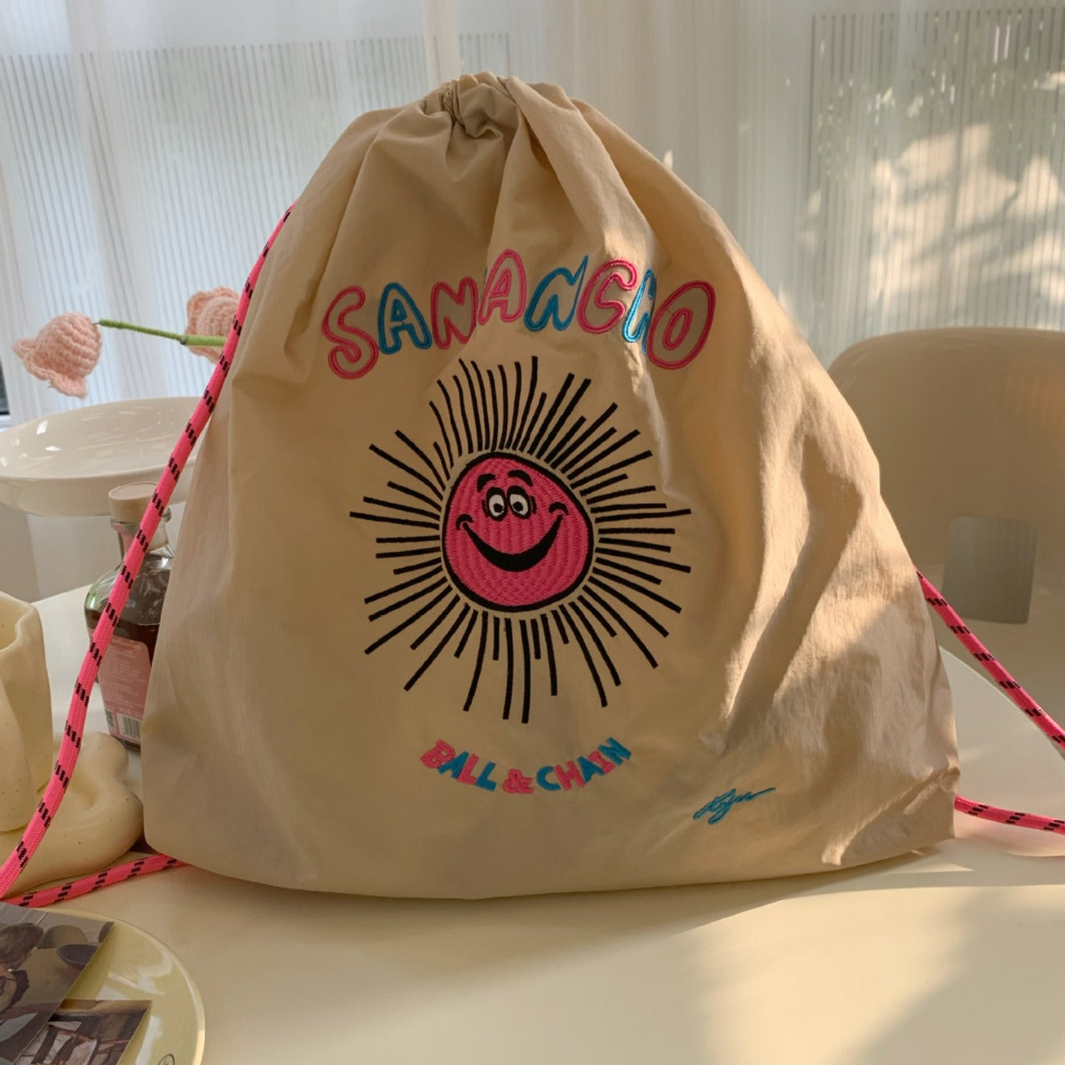 Style Fashion Cute Cartoon Environmental Protection Drawstring Women's Backpack