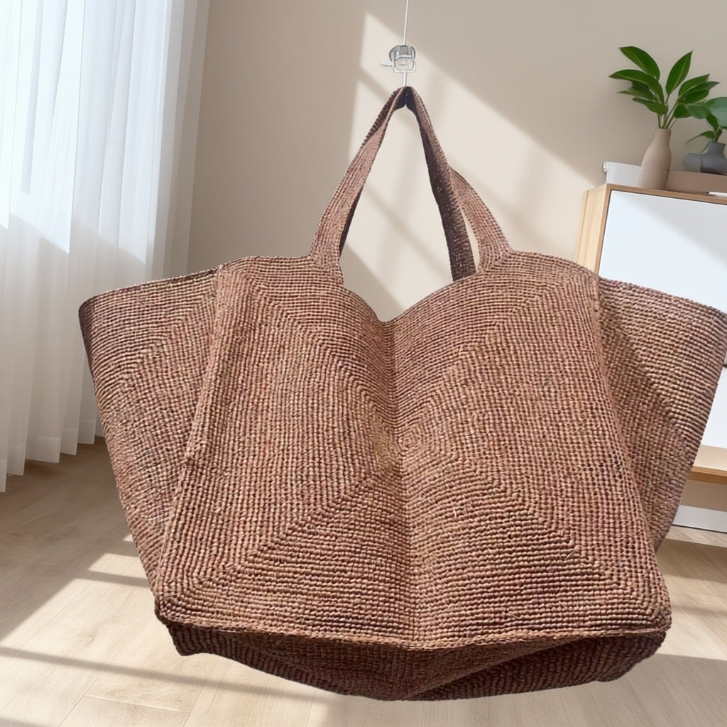 Women's Fashion Simple Elegant Raffia Vacation Beach Women's Shoulder Bag