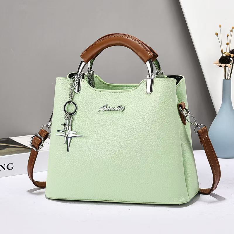 Women's Textured Simple Versatile Soft Leather Large Capacity Women's Handbag