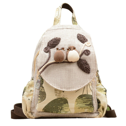 Style Vintage Lightweight Canvas Hand-woven Scenic Travel Bags