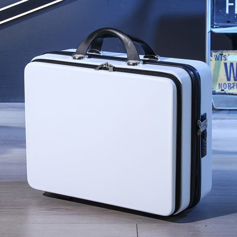 Women's & Men's Capital Business Front Open Cover Suitcase Inch Portable Password Cosmetic Case