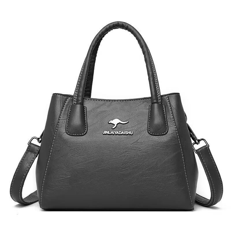 Women's Soft Leather Fashion Portable Mom Large Bags